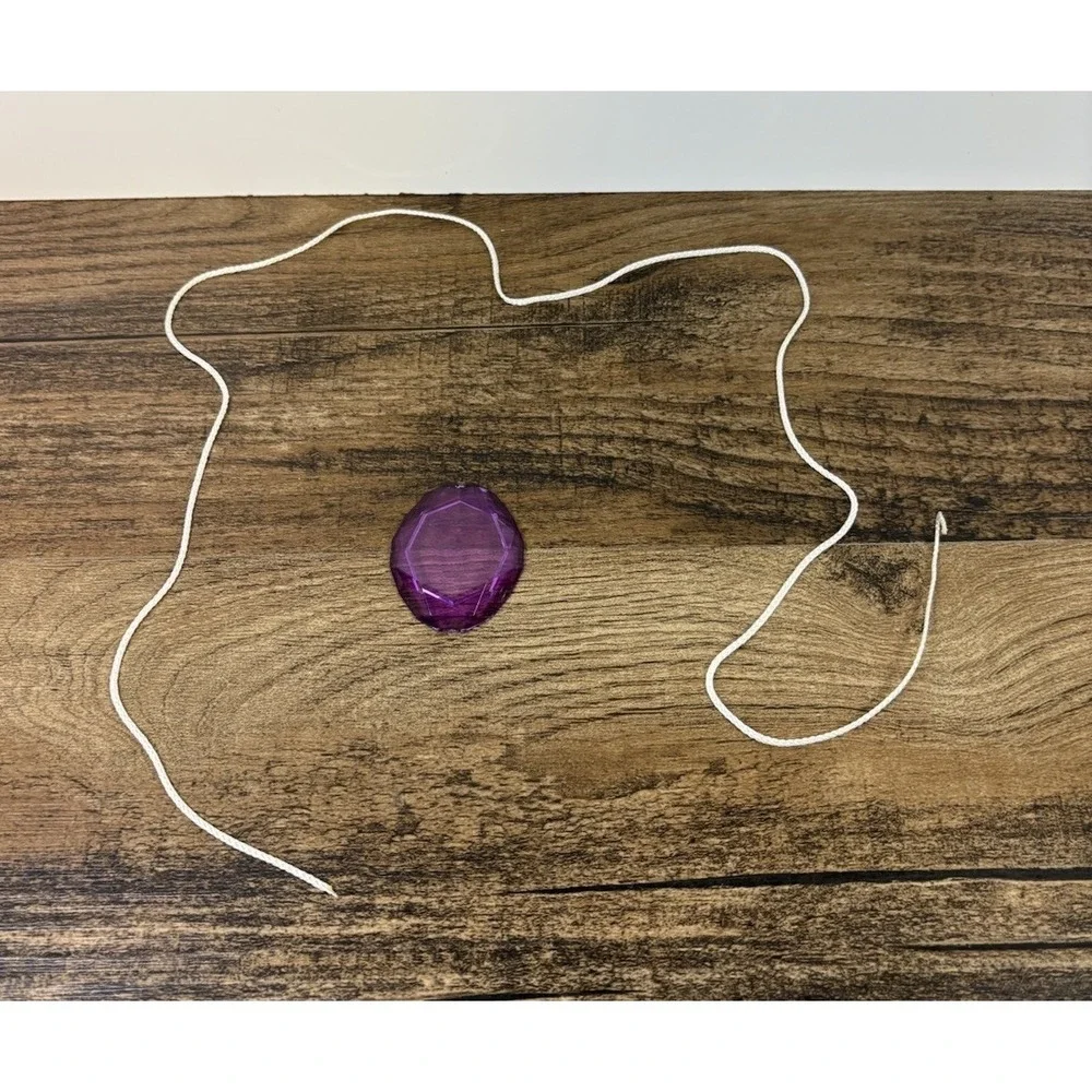 Vintage Tales Of The Crystals Game Replacement Purple Jewel Necklace 1993